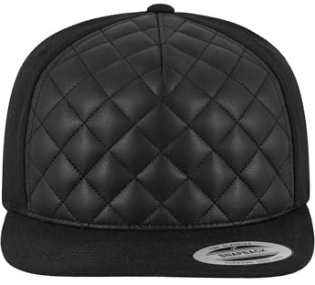 Flexfit Mütze Diamond Quilted Snapback, Black, one Size, 6089Q-00007-0050