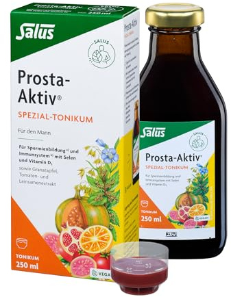 Salus - Prosta-Aktiv Spezial-Tonikum - mit Selen und Vitamin D3 - Täglich für die Gesundheit des Mannes - 1x 250 ml Glasflasche