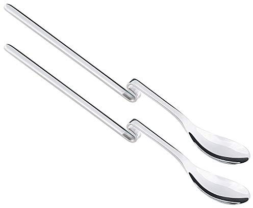CHG Edelstahl-Löffel mit Anti-Rutsch-Knick, 2er-Set