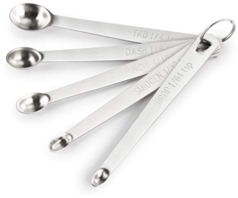 New Star Foodservice 42924 Stainless Steel Measuring Spoons Set, Mini