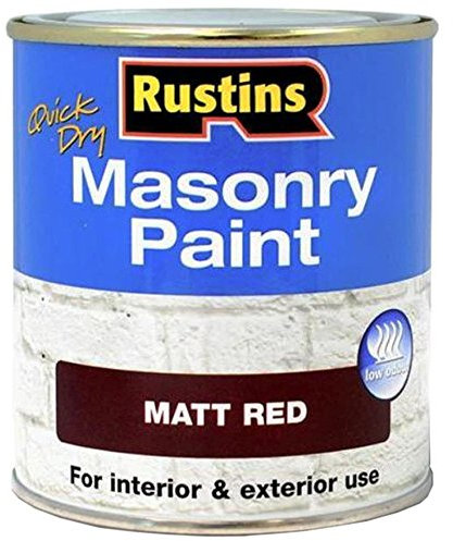 RUSTINS Masonry Paint Matt Red 250ml