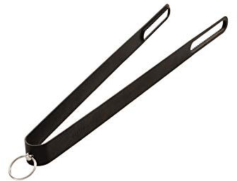 Morsø Fire Tongs for Use with All Ovens and Firepits, Scandinavian Design, Heavy Duty, Powder-Coated Steel with Serrated Edges, Black