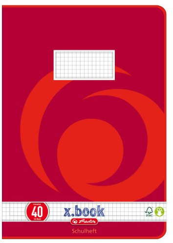 Herlitz 11179371 Hefte A4/32 Lineatur 40 (kariert mit Rahmen) GH FSC Mixed 10er Packung Motive sortiert