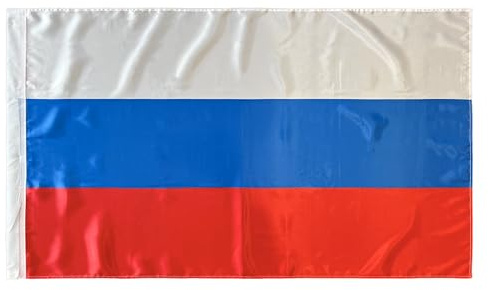 Durabol Flagge Russland Flag 150 x 90 cm Satin Doppelte Nähte