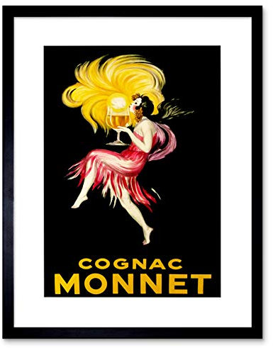 Wee Blue Coo Ad Drink Alcohol Cognac Brandy Girl Glass Red Dress Framed Wall Art Print