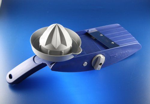 KOMPLETT-SET MIT ERSATZMESSER MESSERSCHUTZ ORIGINAL TNS 3000 GEMÜSEHOBEL ALL IN ONE (Blau - Blue)