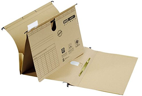 25 ELBA Taschenhefter vertic ULTIMATE / naturbraun / DIN A4 / 240 g/m²