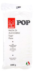 Pasta di zucchero Modecor POP bianca 1 Kg per copertura bianco candido