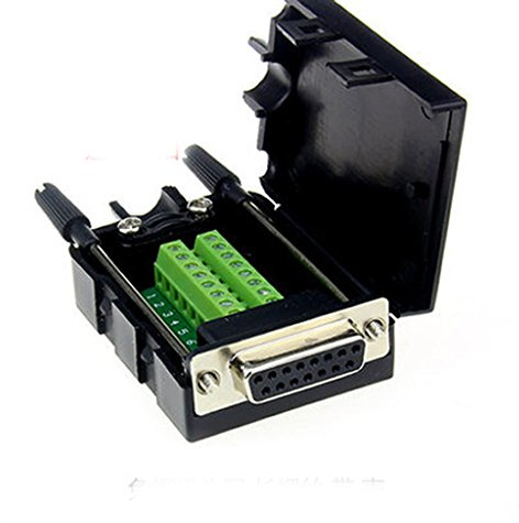 D-SUB DB15 VGA Homme Femme 2 rangées 15 broches Branchez Conseil Pour Terminal Breakout Connecteurs femelles Avec vis