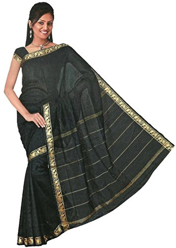 Trendofindia Bollywood Sari Kleid Regenbogen Schwarz