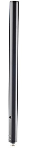 K&M 21334 Verlängerungsrohr für Lautsprecher-Satellitensysteme - Schwarz aus Stahl - 88 cm Höhenerweiterung - mit M20