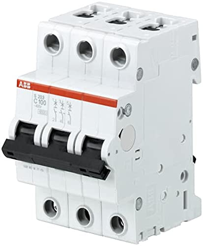 ABB S200 Miniaturüberlastschalter Typ B, Pol 3-polig 80A 440V ac, Abschaltvermögen 6 kA System Pro M Compact, Packung a 1 Stück