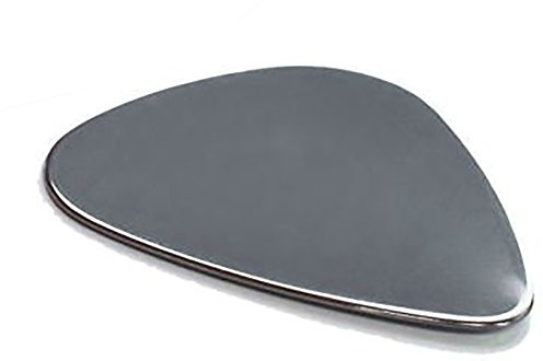 Gitarren-Plektrum (0,51 mm, Edelstahl, personalisierbar, inkl. Gravur und Geschenkbox)