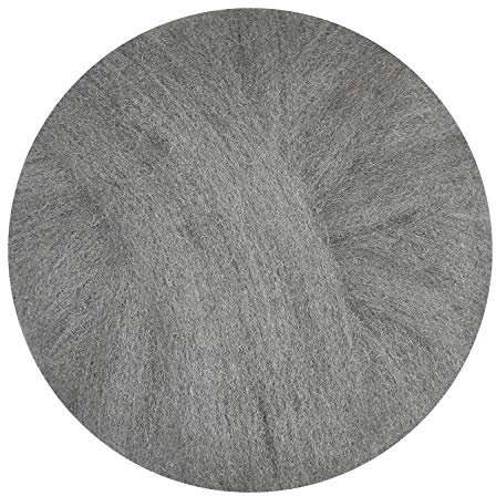 GMT Radial Steel Wool Pads, Grade 0 (fine): Cleaning And Polishing, 17 Diameter, Gray, 12/carton