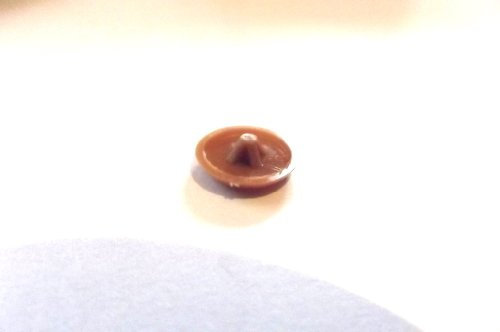 50 POZI SCREW COVER CAPS LIGHT BROWN