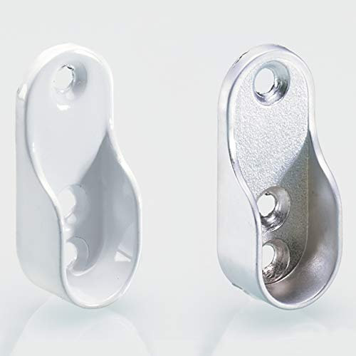 Hettich 9079719 skåprör lager för klädstång 30 x 15 mm aluminiumoptik