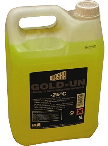 Liquide de refroidissement universel gold -25°c jaune - Bidon 5 Litres