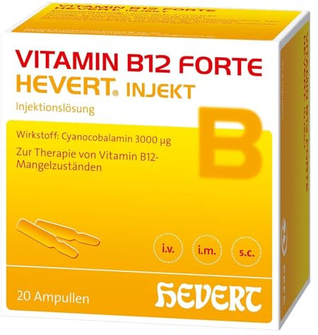 Vitamin B12 forte Hevert injekt bei Vitamin B12-Mangel, 20 St. Ampullen