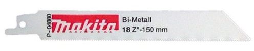 Makita p-04880 – Blister 5 Sägen von Sable BIM für Stahl und Inox 1.5 A 2.5 mm Länge 130 mm 18 DPP Typ B