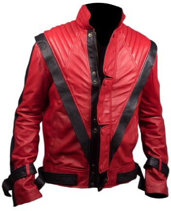 Giacca in similpelle rossa come quella di Michael Jackson in Thriller Red Medium