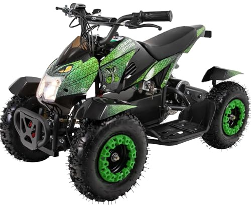 Actionbikes Motors Kinder Quad Elektro ATV Cobra (Grün/Schwarz)