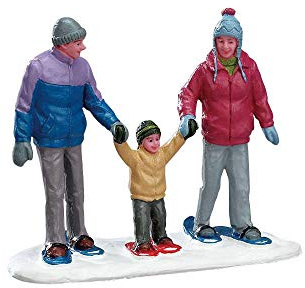 Lemax 52336 Vail Village Figur: Schneeschuhfamilie