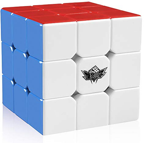 D-FantiX Zauberwürfel 3x3 Speed Cube Magischer Würfel Stickerlos Magic Cube 3x3x3 Glatt Extrem schnell Brain Teser 3D Puzzle Würfel Spielzeug (56mm)