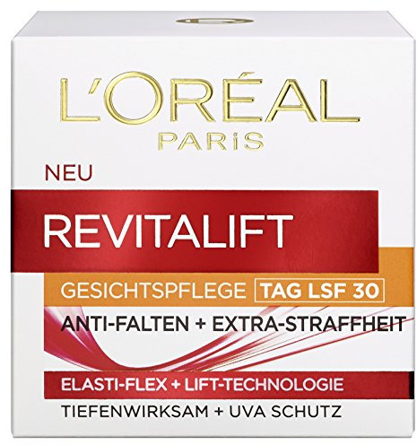 L' Oreal Paris Crema Viso Revitalift Anti Rughe Idratante con fattore di protezione solare UV protezione SPF 30 50 ML