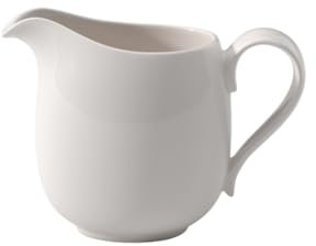 Villeroy & Boch – New Cottage Jarra Leche Blanco, Apto para Lavavajillas, Apto para Microondas, Lechera Porcelana 300 ml, Lechera Pocelana Moderna, Lechera Ceramica Blanca, Premium Porcelain