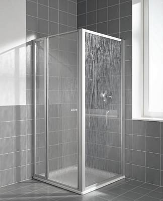 Kermi Seitenwand silber matt – Nova 2000; Art Fontana Glas; 80; 200