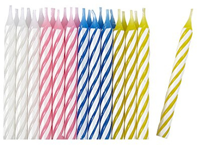 amscan 9900757 24 Candles asst./Stripe