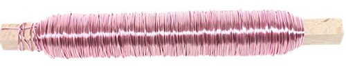 N/A 100g Deko Lackdraht 0,5mm Bindedraht Basteldraht Wickeldraht Draht Dekodraht, Farbe:rosa
