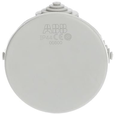 ABB IP44 Water Resistant Cable Connector Unit • T Box Hafobox • Shockproof Indoor/Outdoor Electric Box • ⌀60 x 35mm
