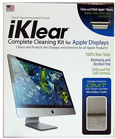 iKlear 17284 Kit complet de nettoyage pour écrans Cinema Display/iPod/iPhone/iPad/MacBook Pro/Mac Pro/TV HD