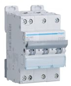 disjoncteur hager - 3 pôles + neutre - 20a - 6ka - courbe c - vis / vis