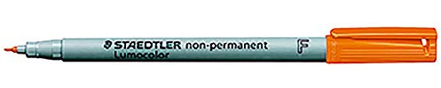 Staedtler Lumocolor Non-Permanent F – Marker (Orange, 0.6 mm)