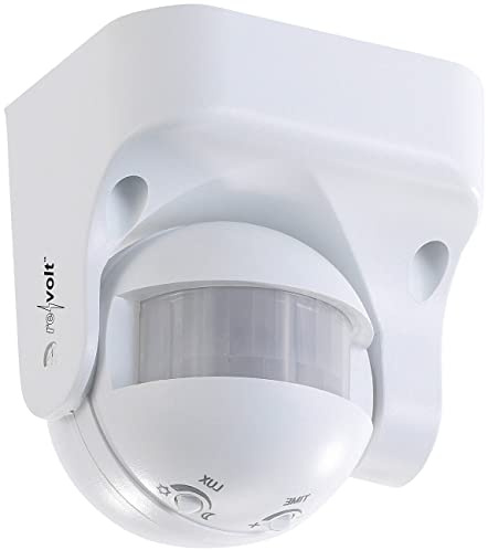revolt PIR Sensor: Vertikal schwenkbarer 180°-PIR-Bewegungsmelder, 230 V, IP44 (Bewegungsmelder aussen, 230V, Lampen)