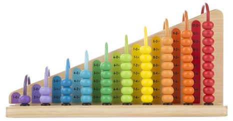 Melissa & Doug Abakus för addition och subtraktion , Utvecklingsleksak , Motorisk förmåga , 2+ , Present till flicka eller pojke