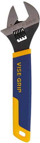 IRWIN Vise-Grip verstellbarer Halbmondschlüssel, 20,3 cm (2078608), Blau/Gelb