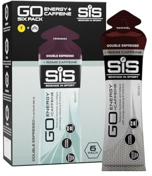 Science in Sport Go Isotonic Energy Gel with Caffeine, Double Espresso, 60ml (6 Packs)
