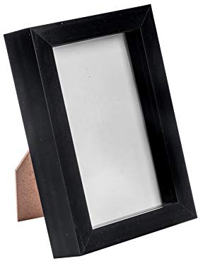 Nicola Spring 3D Shadow Box Photo Frame - 4 x 6 (10 x 15cm) - Pack of 1 - Black 3D Photo Frame Picture Frame Box Small Portrait Display Case for Crafts, Keepsakes, Wedding, Graduation