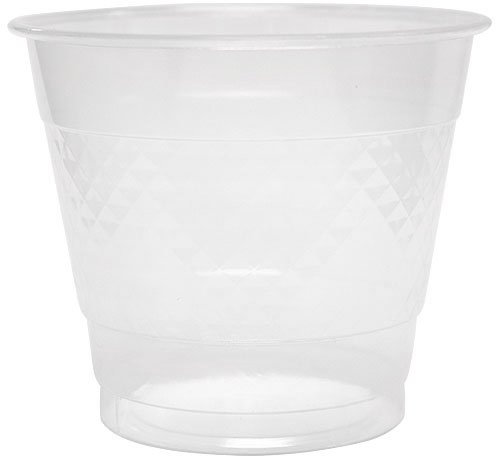 Hanna K. Signature Collection 50 Count Plastic Cup, 9-Ounce, Clear