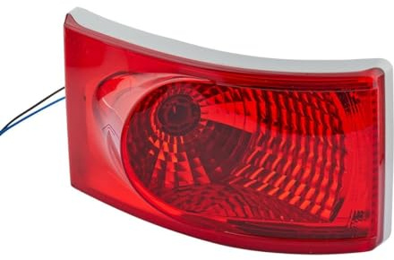 HELLA 2NE 008 805-031 Nebelschlussleuchte - Halogen - 24/12V - Einbau - Lichtscheibenfarbe: rot - Stecker: Flachstecker - rechts/links