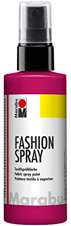 Marabu Raspberry - Pintura textil con pulverizador (100 ml), color Rosa (Raspberry)