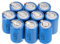 Anmas Box 6/10/12/15 Pcs Ni-Cd 4/5 SubC 1.2V 2200mAh Rechargeable Battery with Tab (10 Pack, Blue)