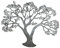 GILDE Wand Deko Wandrelief Baum - Deko Wohnzimmer - 78 x 62 cm