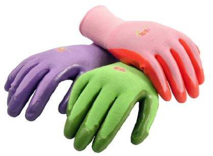 G & F Products Women's Gardening Gloves, 6 Pairs - Micro-Foam Nitrile-Coated Texture Grip, Breathable & Lightweight for Weeding, Digging, Raking & Pruning, Large, Assorted Colors