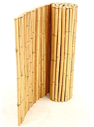 Bambusmatte Sichtschutzmatte Bali Heavy 100 x 250cm - Rollzaun aus Bambusrohren 1m x 2,5m von bambus-discount.com