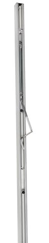 Sport-Thieme Volleyballpfosten 80x80 mm DVV 2 | Wettkampfpfosten mit Netzhöhenmarkierung | 1 Stück | Silber | Eloxiert, Nach DIN EN 1271, 300 cm, 38 kg, für Bodenhülsen