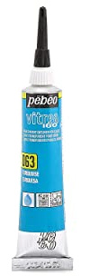 Pébéo - Vitrea 160 - Wasserbasierte Farbe für Glas, Porzellan, Metall, Keramik - Tube 20 ml, Türkis